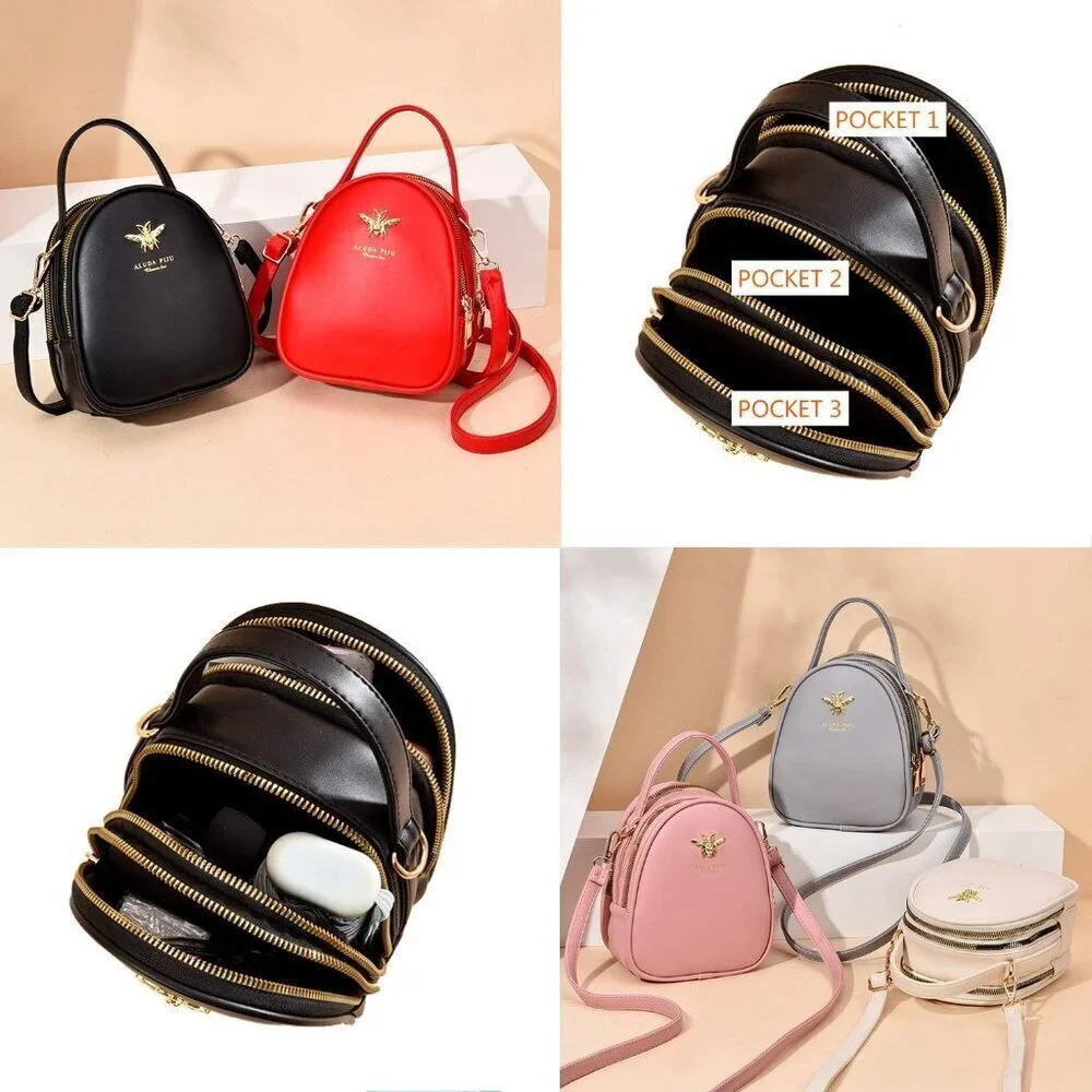 Small Crossbody Bag Faux Leather Women Shoulder Purse Handbag Wallet